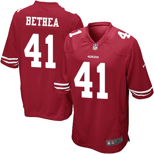 Youth Game Antoine Bethea Nike Jersey Red Home - #41 NFL San Francisco 49ers